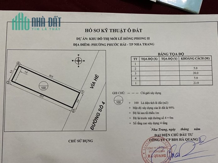 Bán đất mặt tiền Thích Quảng Đức, Phước Hải, Nha Trang