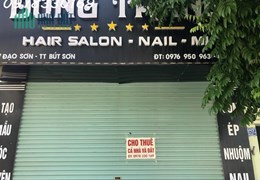 Cho thuê mặt bằng kinh doanh nhà và đất 290m2 tại trung tâm TT Bút Sơn