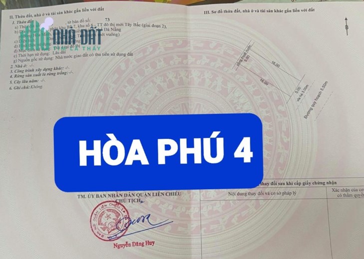 🔴💥Bán đất đường Hòa Phú 4 - Hòa Minh - Liên Chiểu - Đà Nẵng.