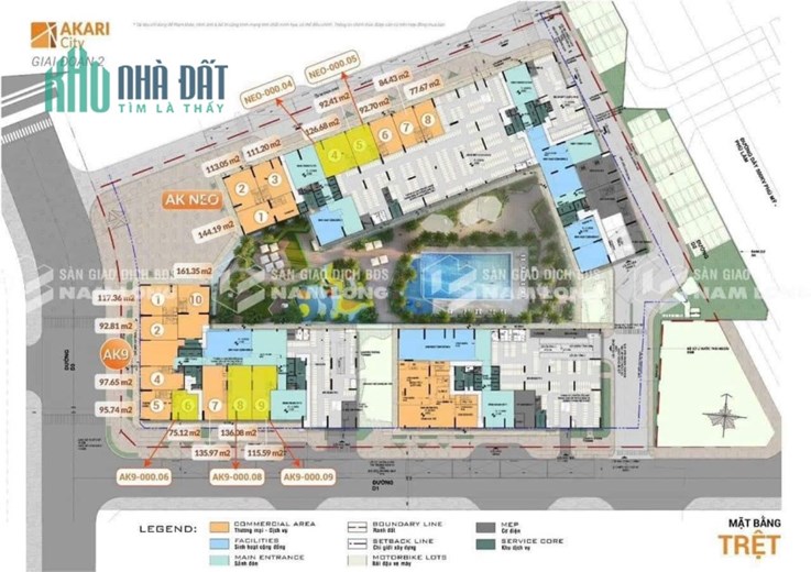 Nhà Mặt Tiền 42m Trong khu Đô Thị AKARI CITY Tọa Lạc Tại Võ Văn Kiệt