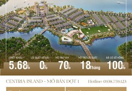 Chính chủ bán lô liền kề Cù Lao Tân Vạn - Centria Island đối diện TTTM.DT 120m2 Giá 9 tỷ