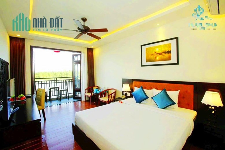 Khách Sạn 3 sao TP Hội An Mặt Biển Vip, Giá 105 Tỷ, MT: 23m, DT Đất 1405m2