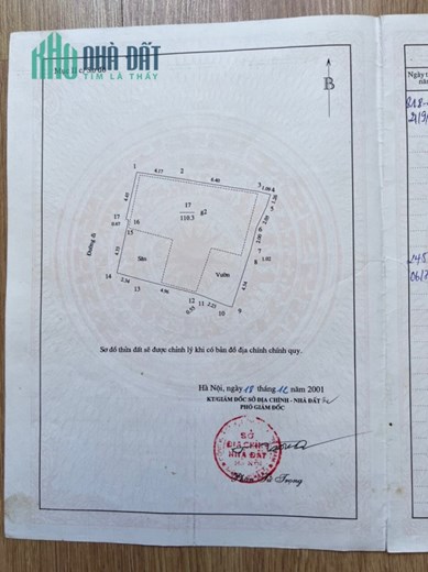 111M2 ĐẤT - AN TRẠCH - ĐỐNG ĐA - MẶT TIỀN GẦN 10M - CÁCH PHỐ 60M - YÊN TĨNH TRONG LÀNH - GẦN Ô