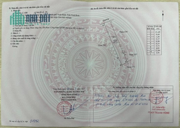 Chính chủ cần bán Đất Tặng Nhà 2 Tầng Thuộc Đường Xuân Thành - Phố Trung Nhì -Phường Tân Thành- TP
