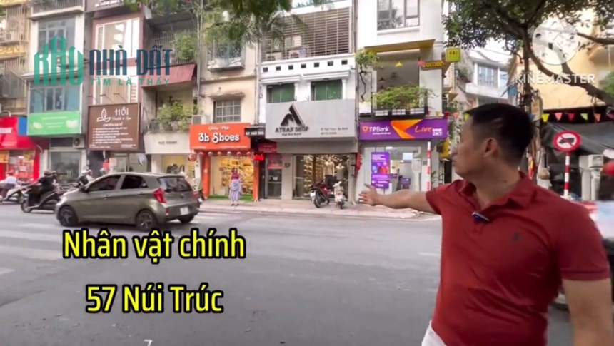VUA MẶT PHỐ: Bán nhà Mặt phố Núi Trúc: 67,2m 4tg, Mt 4,81m, 18,9 tỷ - CAM KẾT THẬT