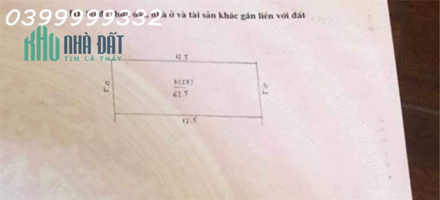 Bán đất Cầu Bươu, Thanh Trì, 62,5 m2, mặt tiền 5m, 5.6 tỷ, lô góc, ngõ ô tô, kinh doanh