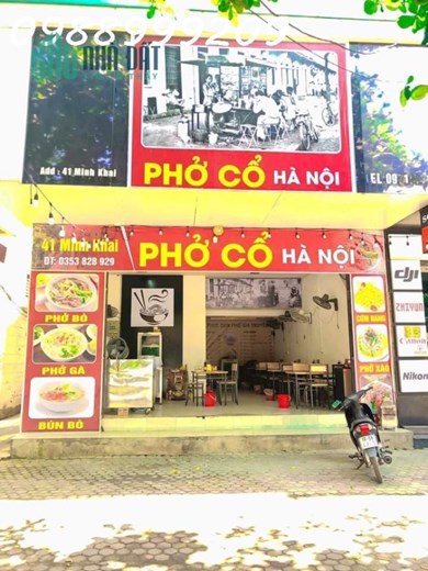 Do công việc nhiều quá ko có thời gian để bán phở em cần chuyển nhượng quán phở mặt đường Minh Khai