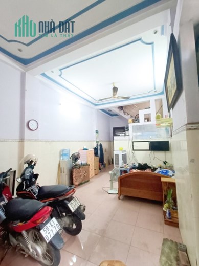 BÁN NHÀ - CMT8 - HẺM 8M  - VUÔNG VỨC -5TẦNG- 9 PHÒNG DOANH THU 30TR/THÁNG - 64M2 -  12.6 TỶ.