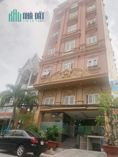 MẶT TIỀN ĐƯỜNG QUẬN 7  , TOÀ NHÀ CĂN HỘ DỊCH VỤ 1 HẦM 7 TẦNG LẦU - 355m2 (100 phòng )