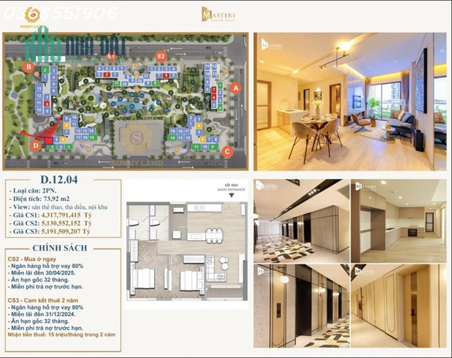 📍 Căn hộ 2PN 𝐌𝐀𝐒𝐓𝐄𝐑𝐈 𝐂𝐄𝐍𝐓𝐑𝐀𝐋 𝐏𝐎𝐈𝐍𝐓 𝐆𝐈𝐀́ 𝐓𝐎̂́𝐓 NHẤT CHỈ 4.3 TỶ📍