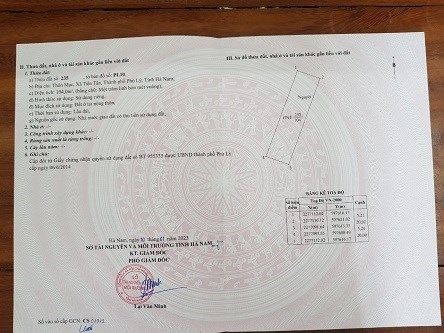 BÁN 2 LÔ ĐẤT ĐƯỜNG 68M VỊ TRÍ TẠI TIÊN TÂN, PHỦ LÝ, HÀ NAM Diện tích 104m2 và 126m2