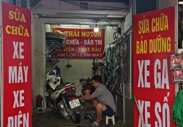 SANG NHƯỢNG CỬA HÀNG SỬA CHỮA XE MÁY