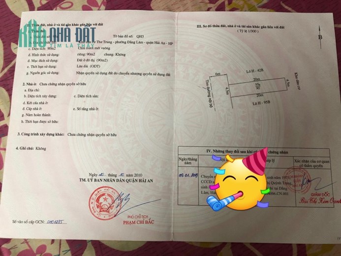 Bán nhà 4 tầng, diện tích 90 m2 tuyến 2 Văn Cao, giá 6.4 tỷ
