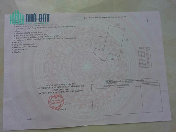 ĐẤT CHÍNH CHỦ - GIÁ TỐT - Cần Bán Nhanh Tại  Ấp 4, Sơn Đông, TP Bến Tre