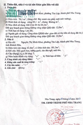 Bán căn góc Nguyễn Thị Minh Khai khu Phố Tây TP Nha Trang