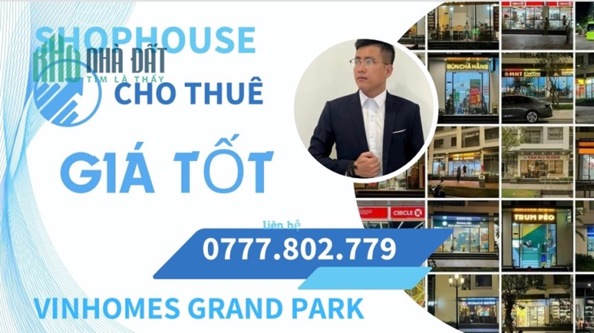 💥💥 Mặt bằng Shophouse cho thuê