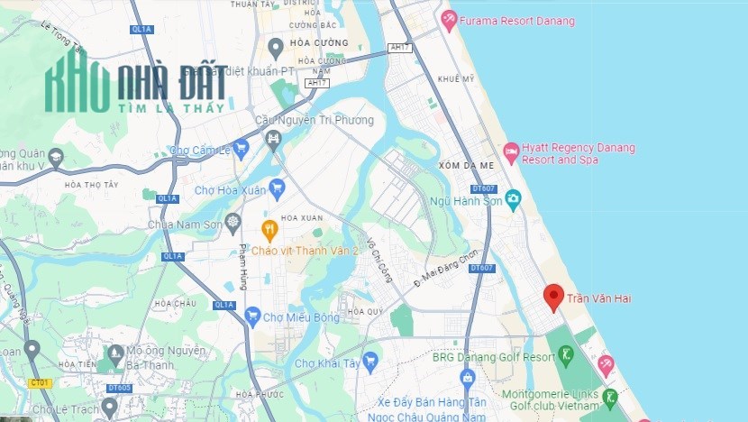 ►Đất Biển Ngũ Hành Sơn 185m2 đường 7.5m Trần Văn Hai sát Biển