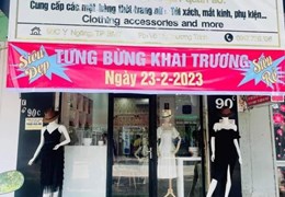CẦN SANG NHƯỢNG SHOP QUẦN ÁO ĐANG KINH DOANH (CÓ CHỖ Ở LẠI). ĐỊA CHỈ: 90C, Y NGONG, TP BUÔN MA