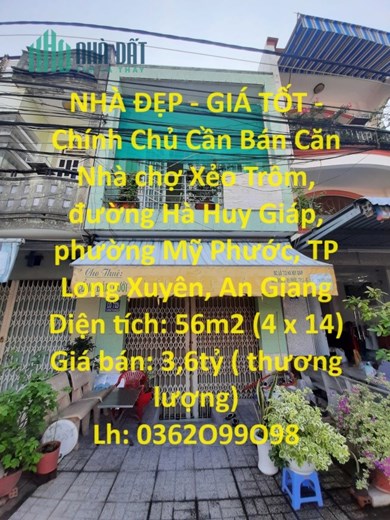 NHÀ ĐẸP - GIÁ TỐT - Chính Chủ Cần Bán Căn Nhà Đẹp Mặt Tiền Mỹ Phước, Long Xuyên, An Giang