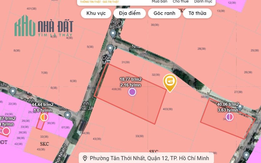 Đất SKC Mặt Tiền Tân T Nhất 7  -Q12- 6660m2 -Giá Chỉ 130 Tỷ