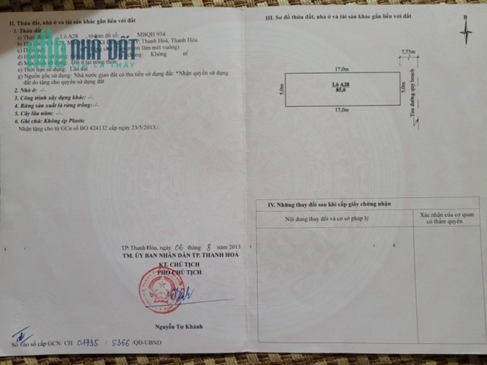 ĐẤT ĐẸP - GIÁ TỐT - Chính Chủ CẦN BÁN Lô Đất Tại Đông Hải, Thanh Hóa .