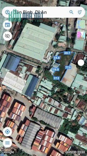 LÔ GÓC 2 MT, 2 SÀO, NGUYỄN THỊ MINH KHAI, MỸ PHƯỚC, TÂN VẠN, 26 TỈ
