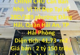 NHÀ ĐẸP - GIÁ TỐT - CHÍNH CHỦ Cần Bán Nhà  Vị Trí Đẹp Tại Đằng Hải- Hải An