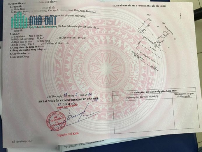 NHÀ ĐẸP - GIÁ TỐT - Chính Chủ Cần Bán Nhà MẶT TIỀN Lê Hồng Phong đối điện KDC Stella Bình Thủy