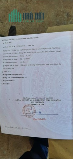 ĐẤT ĐẸP - GIÁ TỐT - Cần Bán Nhanh LÔ ĐẤT  Tại phường Nghĩa Tân, thị xã Gia Nghĩa ,tỉnh Đắk Nông