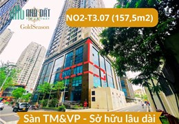 Bán gấp lô góc sàn văn phòng 157,5m2 - Sở hữu lâu dài đỉnh nhất quận Thanh Xuân tiền thuê 470/năm