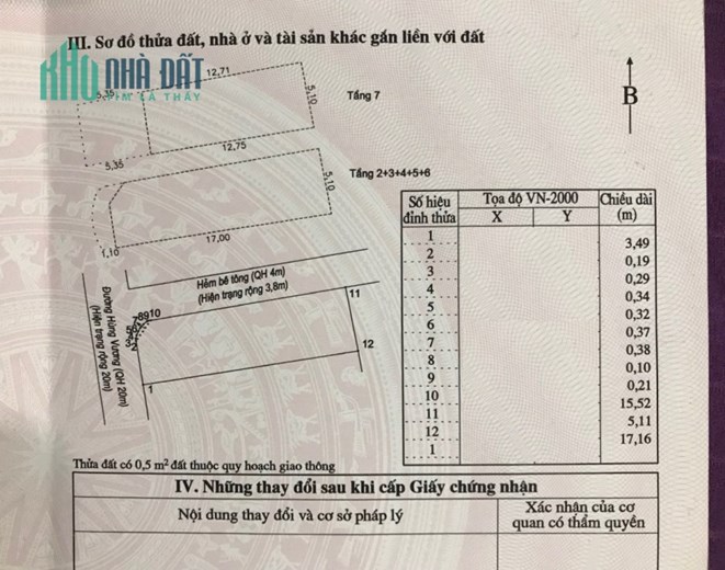 Bán nhà 7 tầng 2 mặt đường Hùng Vương phố Tây ở Nha Trang