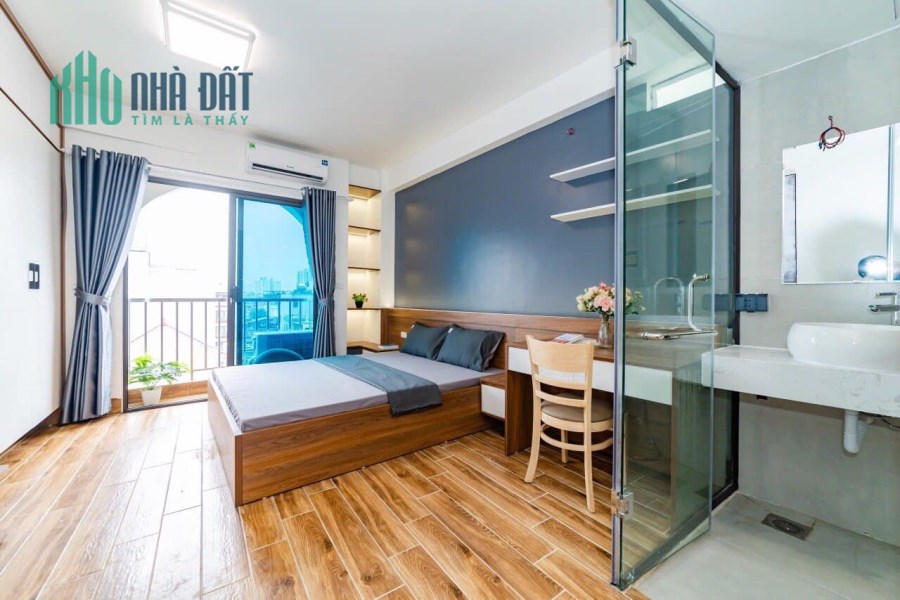 Studio Dương Quảng Hàm, sạch sẽ, TM, full đồ, cửa sổ rộng, 27m2, 4.2 triệu