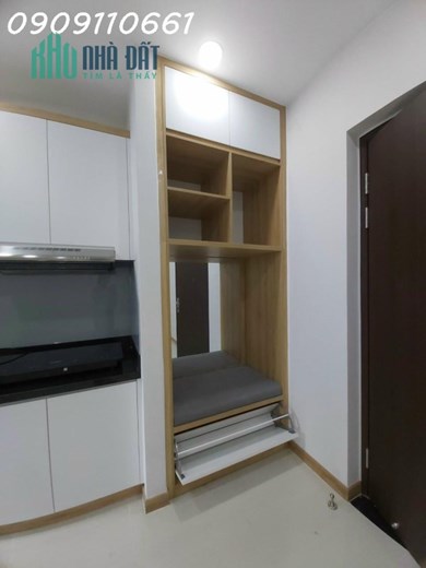 Cho thuê căn hộ Bcons Miền Đông 1PN tầng 23, view đường tàu. Thoáng mát.