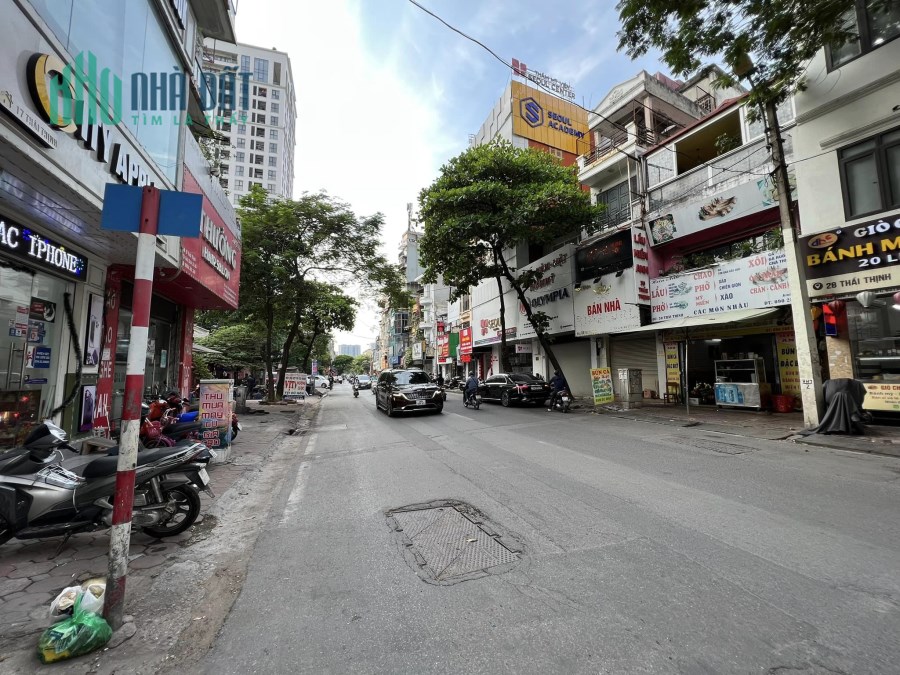 Vua mặt phố: Bán nhà mặt phố Thái Thịnh: 36,5m x4T, hè 2m - cam kết thật