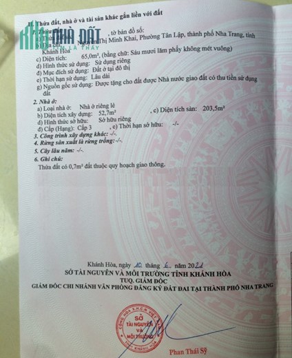 Bán nhà 3,5 tầng ở phố Nguyễn Thị Minh Khai chỉ 7 tỷ