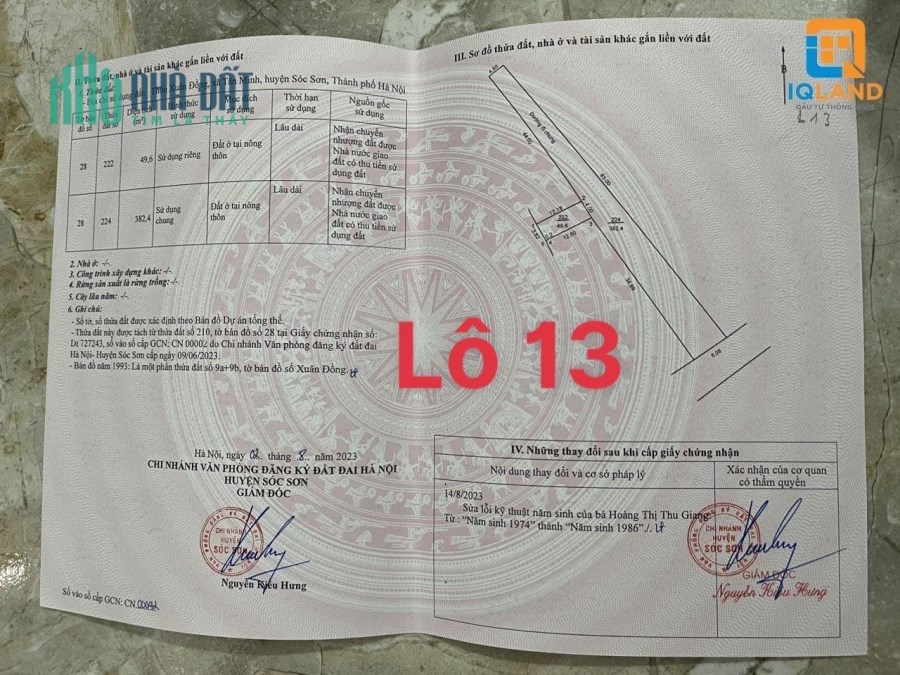 MUA ĐẤT TẶNG VÀNG NGAY KHI CỌC CHỈ VỚI HƠN 400TR-SỔ ĐỎ TRAO TAY.