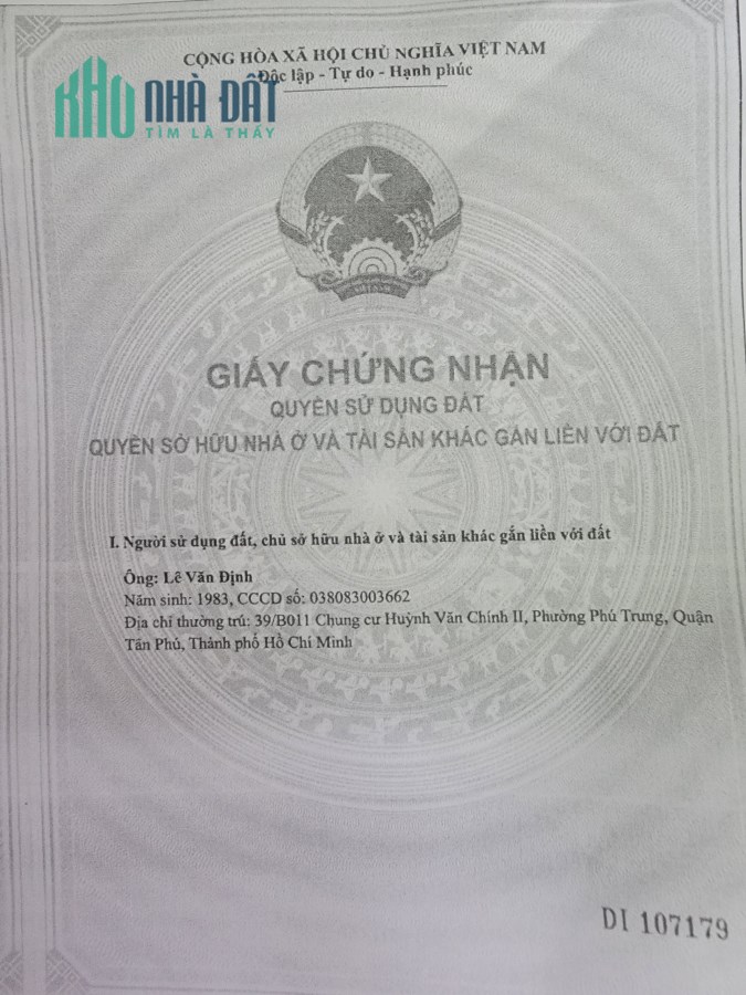 Cần bán gấp Lô Đất thổ cư 300m2 mặt tiền đường nhựa An Ninh 7,5x40m