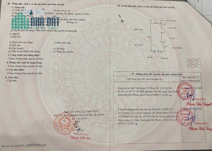 Bán nhà đẹp đường Dư Hàng, diện tích 42m 2 tầng GIÁ 1.7 tỉ