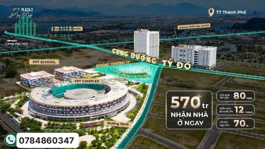 FPT Plaza 2 NHẬN NHÀ Ở NGAY - THẢNH THƠI THANH TOÁN