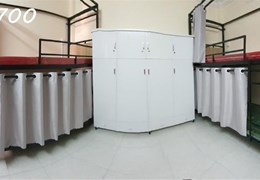 KTX cao cấp, giá 1,6tr/giường free tất cả, full nội thất. Phòng tối đa 4 người