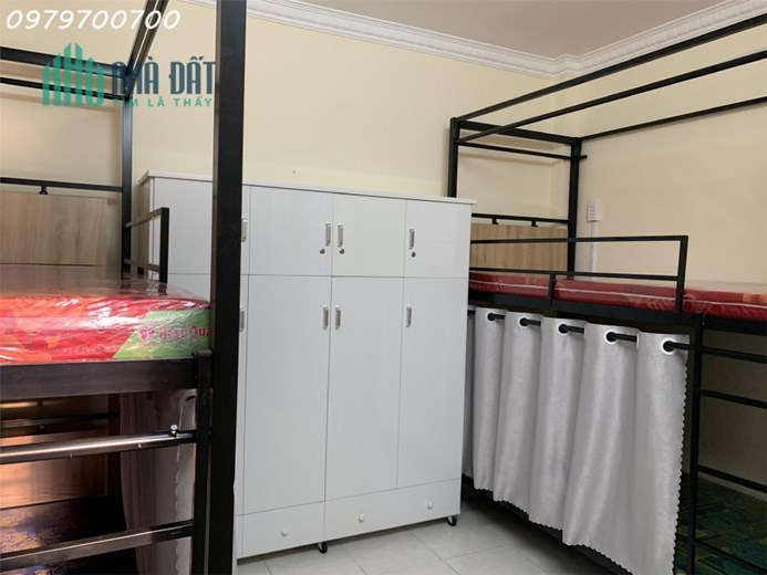 KTX cao cấp, giá 1,6tr/giường free tất cả, full nội thất. Phòng tối đa 4 người