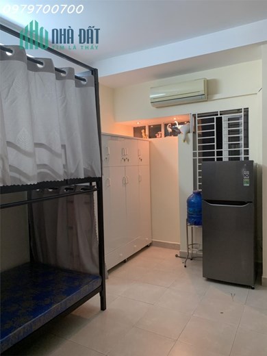 KTX cao cấp, giá 1,6tr/giường free tất cả, full nội thất. Phòng tối đa 4 người