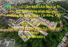 CHÍNH CHỦ CẦN BÁN CĂN NHÀ Vị Trí Đắc Địa Tại Quận Cái Răng, Cần Thơ