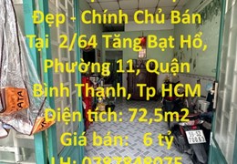 Nhà Mặt Tiền - Vị Trí Đẹp - Chính Chủ Bán Tại Phường 11, Quận Bình Thạnh, Tp Hồ Chí Minh