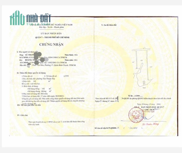 OTO 7 CHỖ ĐẾN 142m2 ĐẤT THỔ, ĐƯỜNG LVB Q7, 8.4X18.8m, ĐÚNG 4TỶ