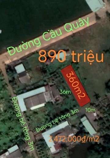 Bán gấp lô đất thổ mặt tiền đường đan giá 950 triệu hạ chốt 890 triệu