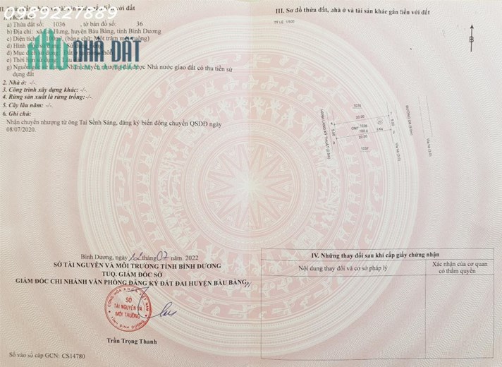 Chính chủ cần chuyển nhượng Lô đất 100m2, trục đường D8, vị trí trung tâm, đối diện chợ