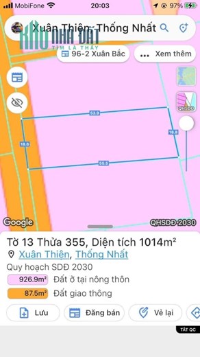 CHÍNH CHỦ CẦN BÁN LÔ ĐẤT VƯỜN TRÁI CÂY ĐẸP Ở XUÂN THIỆN  - HUYỆN THỐNG NHẤT – ĐỒNG NAI.