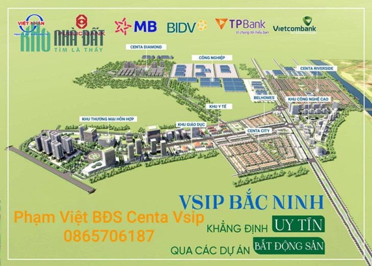Chỉ từ 2,5 tỷ sở hữu ngay SHopHouse Giá GỐC từ CĐT dự án *Centa River Park*  tại KCN VSIP Bắc Ninh