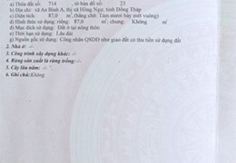 ĐẤT ĐẸP - GIÁ TỐT - Cần Bán Nhanh Lô Đất Vị Trí Đắc Địa Tại  TP Hồng Ngự, Đồng Tháp